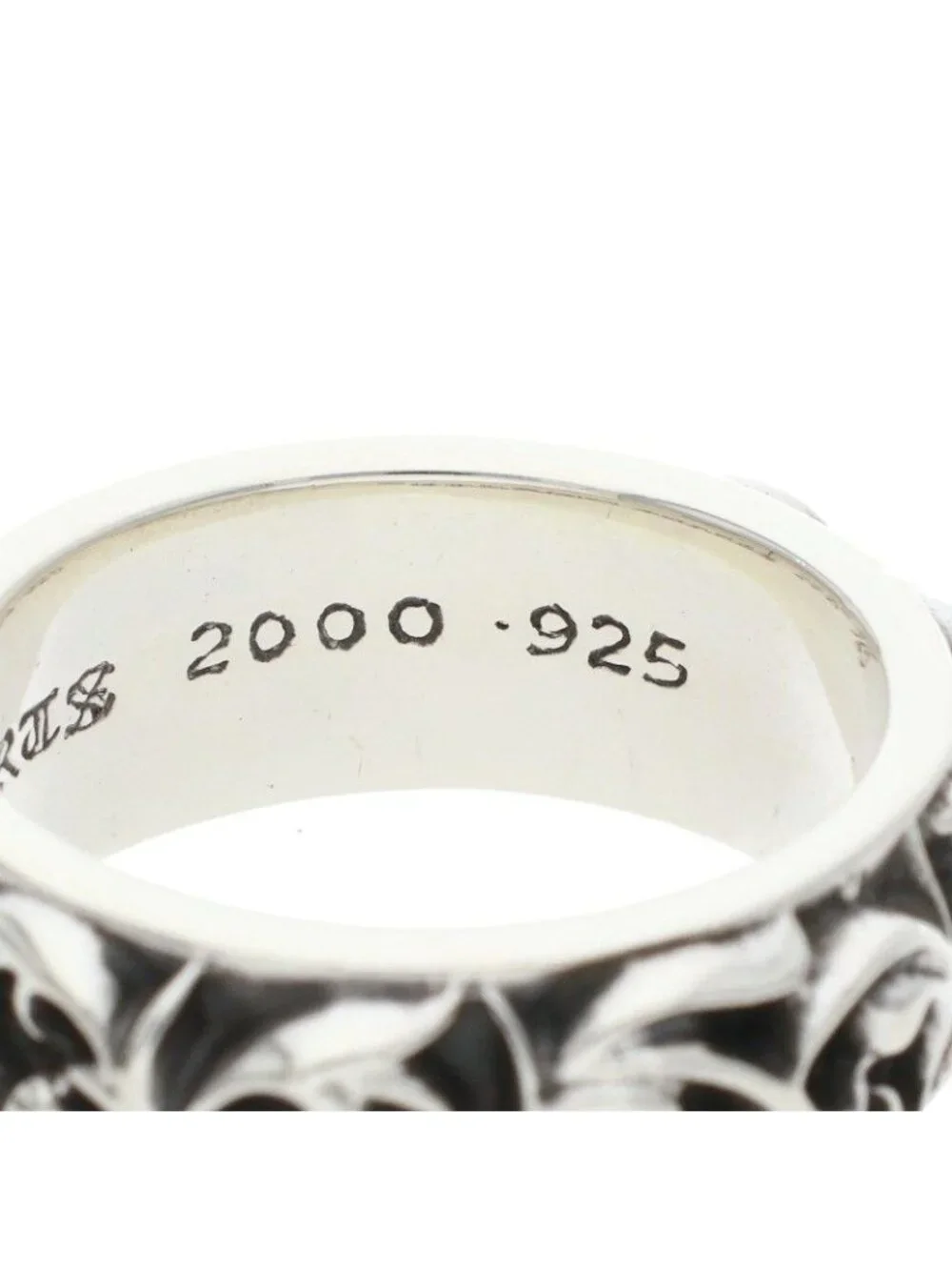 Chrome Hearts Etrnity Vine Band Eternity Silver Ring